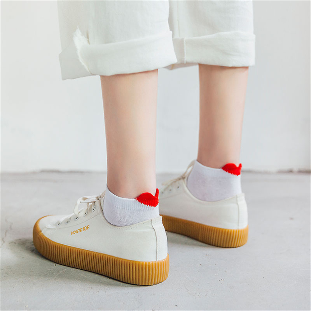 Cute Girls' 3D Heart Heel Sock - Japanese Lifestyle Youtube recension och pris
