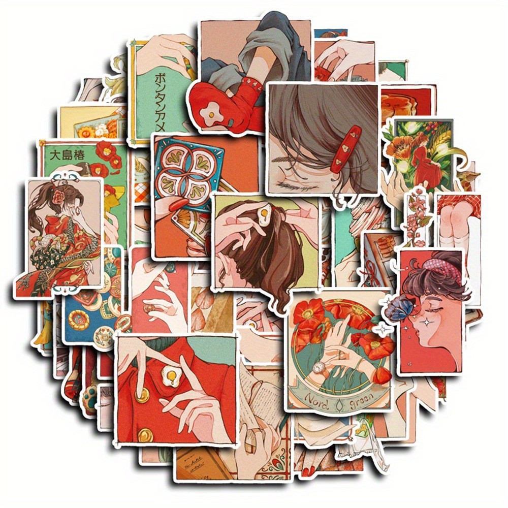 50Pcs Japanese Traditional Vin - Japanese Lifestyle Anime recension och pris